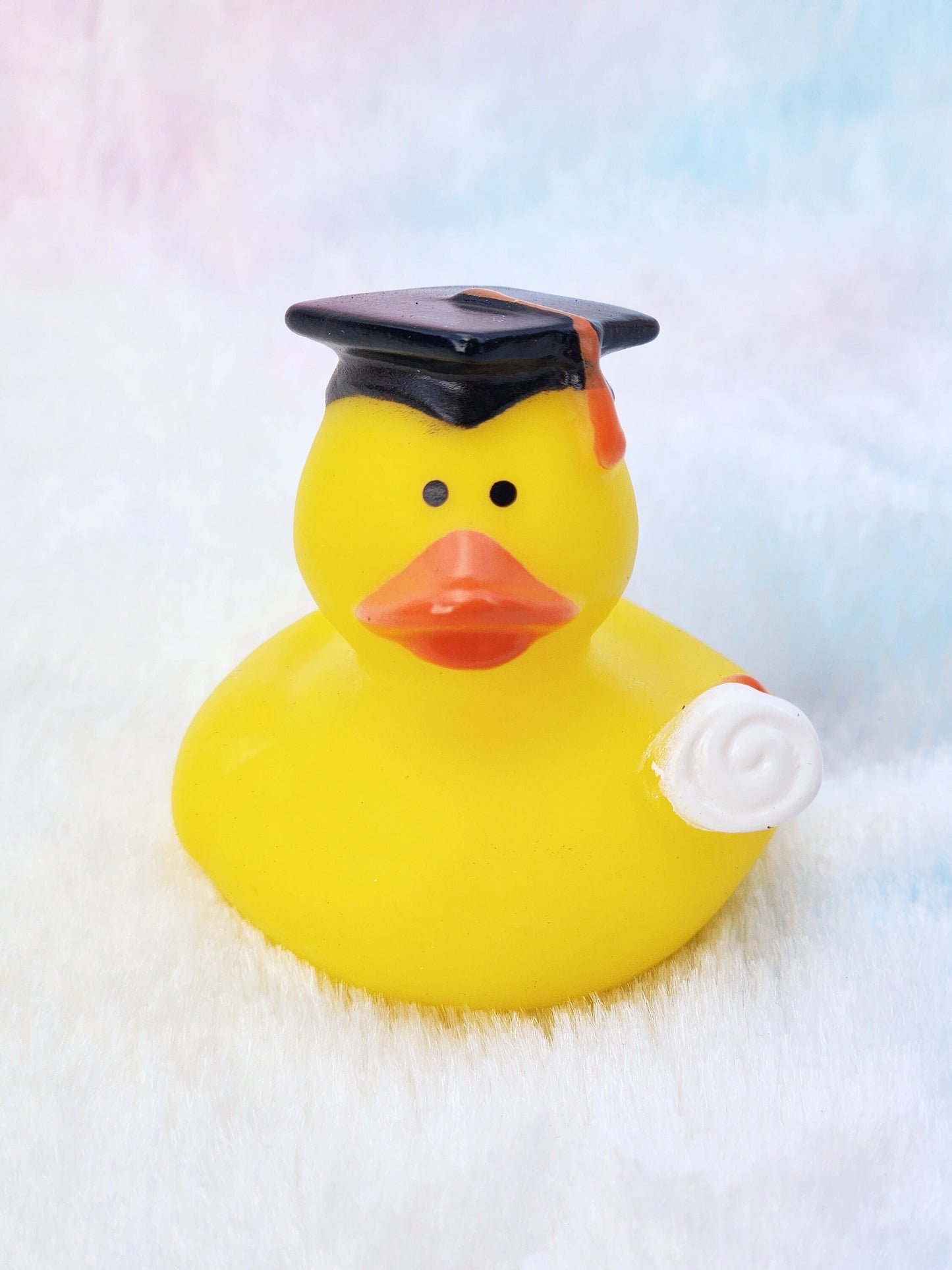 Graduation Rubber Duck | Cute Novelty Gift | Graduation Gift | Gift for Loved One | Office Desk Toy | Individual Item | Pack of 2