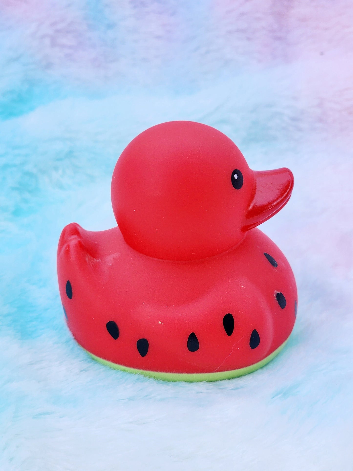 Strawberry Rubber Duck | Cute Novelty Gift | Summer Lover | Gift for Friend | Office Desk Toy | Colorful | Individual Item