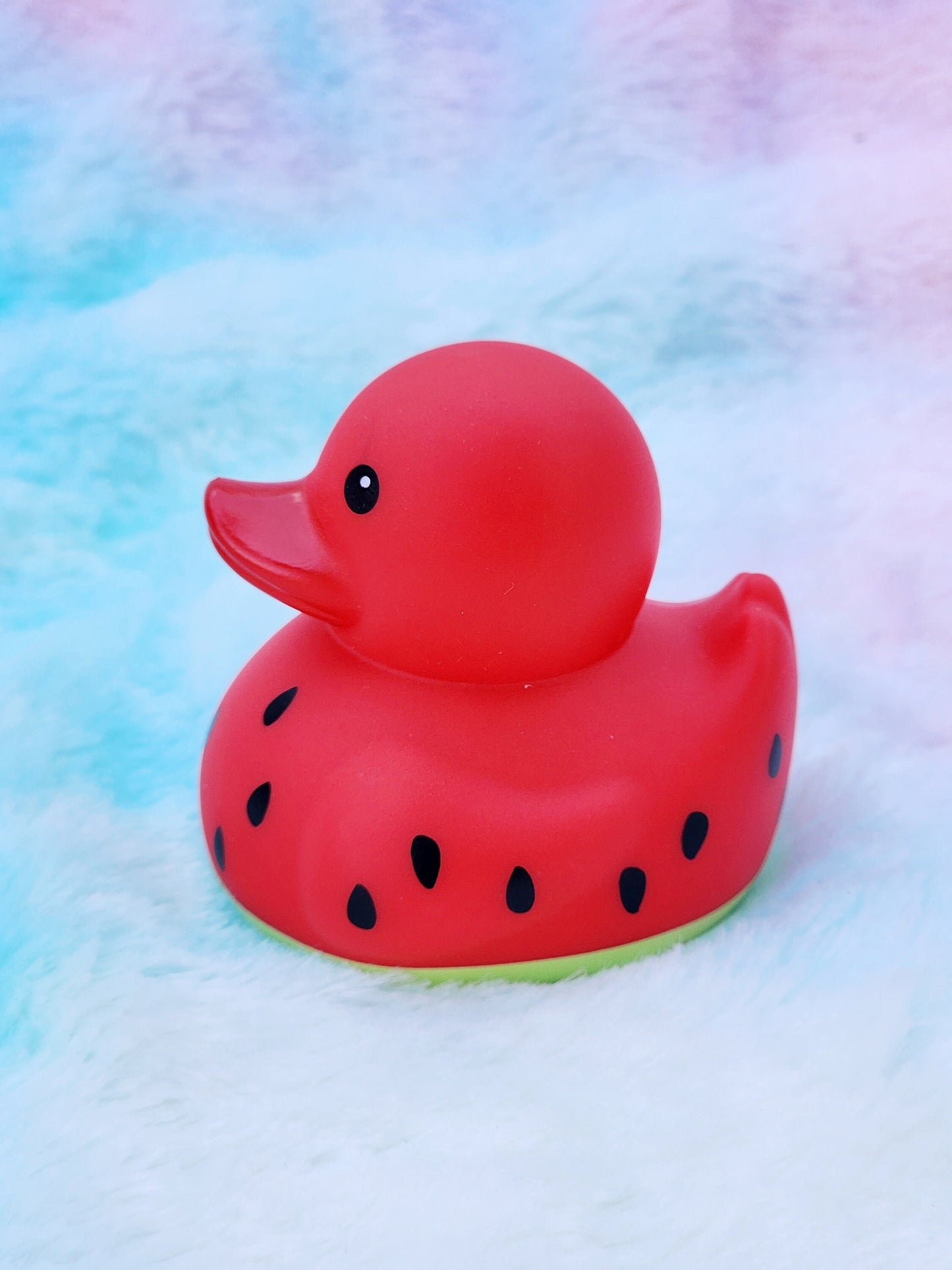 Strawberry Rubber Duck | Cute Novelty Gift | Summer Lover | Gift for Friend | Office Desk Toy | Colorful | Individual Item