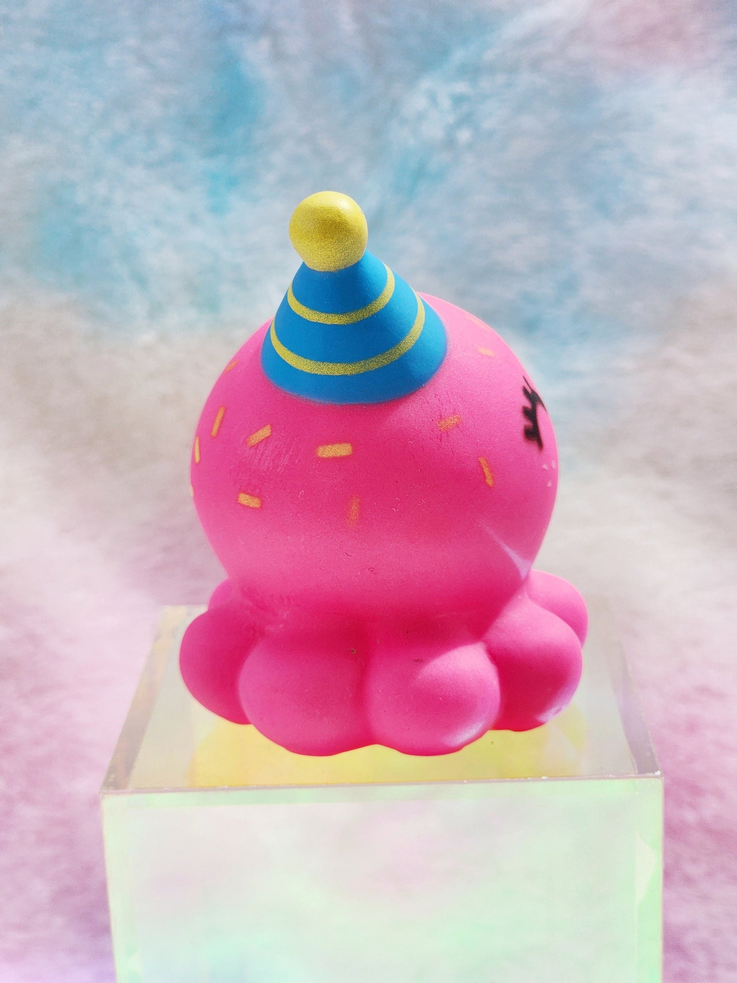 Birthday Octopus Sea Ocean Animal Themed Pink Rubber Figure Rubber Animal Animals Rubber Duck Ducks - Pink Green Blue  - Individual