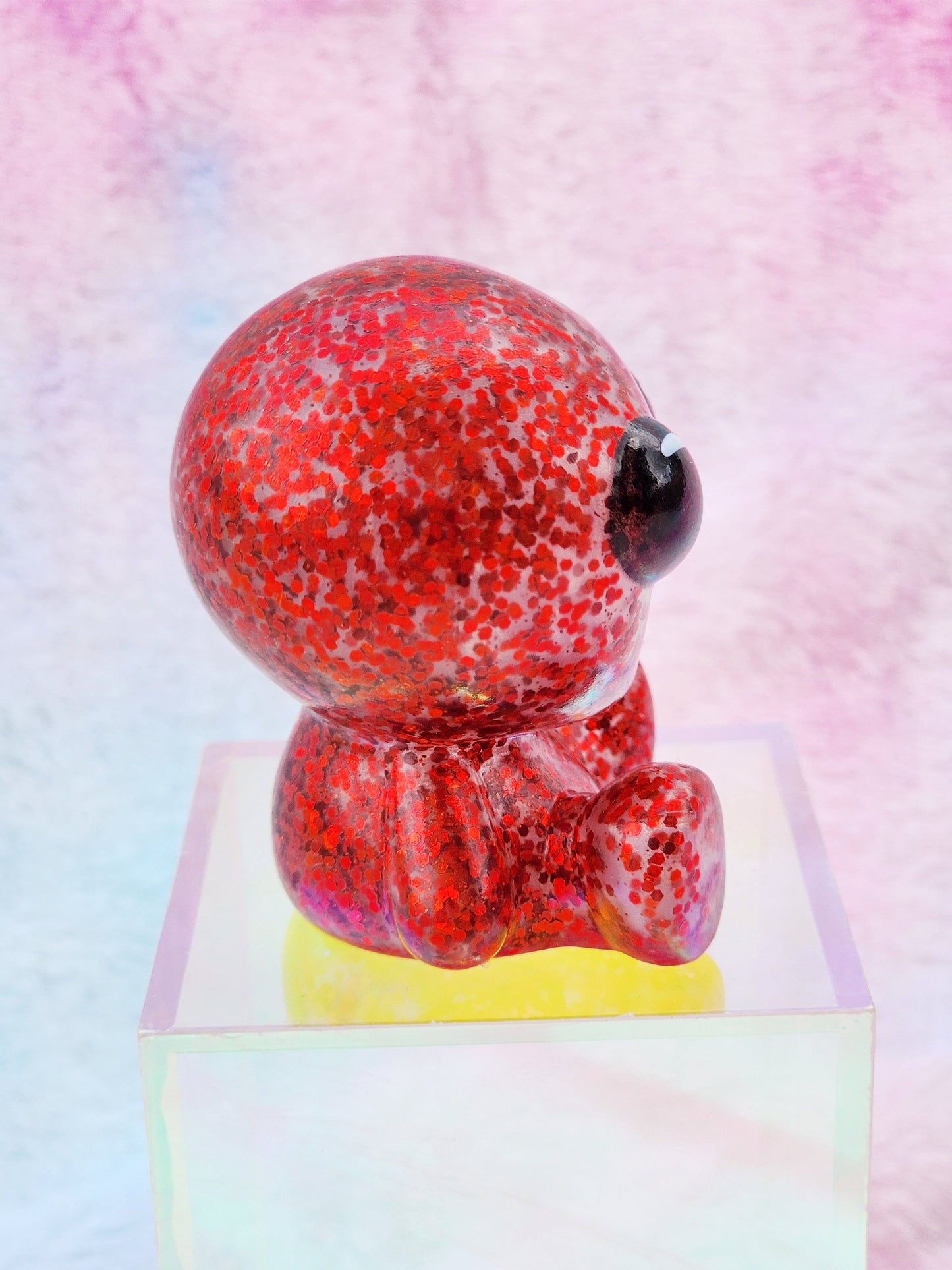 Red Glitter Alien | Cute Novelty Gifts | Alien Lover | Office Desk Toy | Extraterrestrial Lover | Gift for Friend | Individual