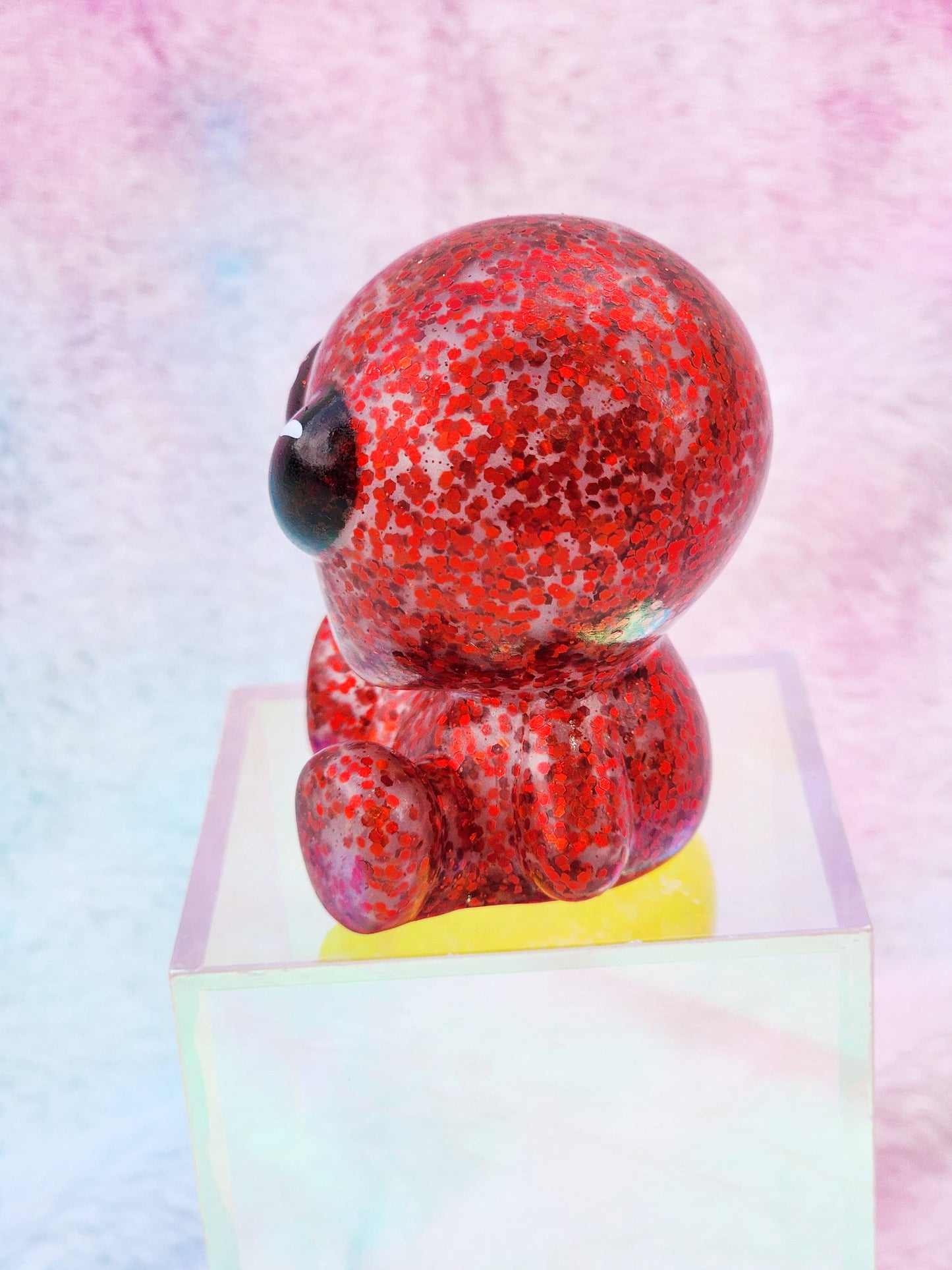 Red Glitter Alien | Cute Novelty Gifts | Alien Lover | Office Desk Toy | Extraterrestrial Lover | Gift for Friend | Individual