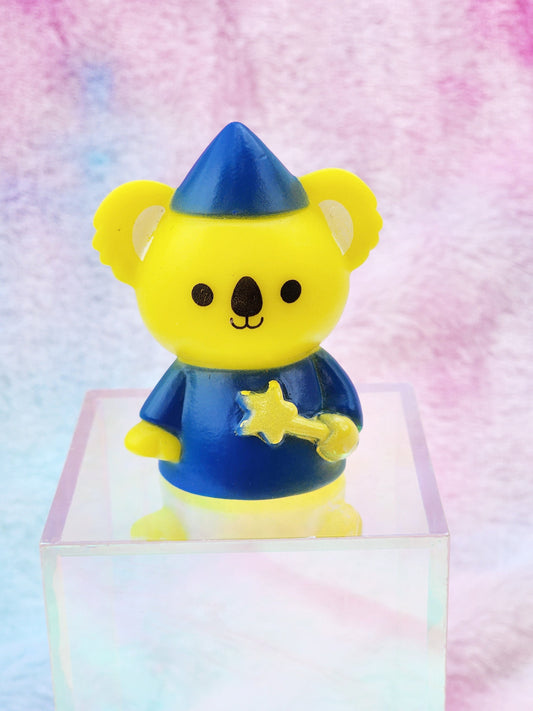 Wizard Koala Animal Themed Yellow Rubber Figure Rubber Animal Animals Rubber Duck Ducks - Black Yellow Blue - Individual