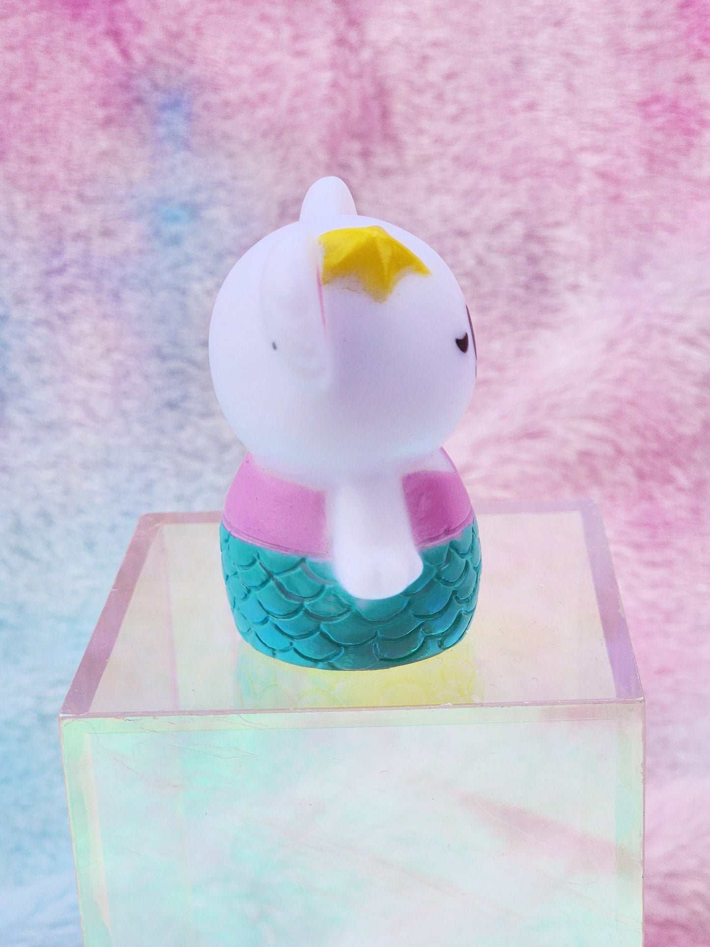 Mermaid Ocean Koala Animal Themed White Rubber Figure Rubber Animal Animals Rubber Duck Ducks - White Yellow Blue Pink - Individual