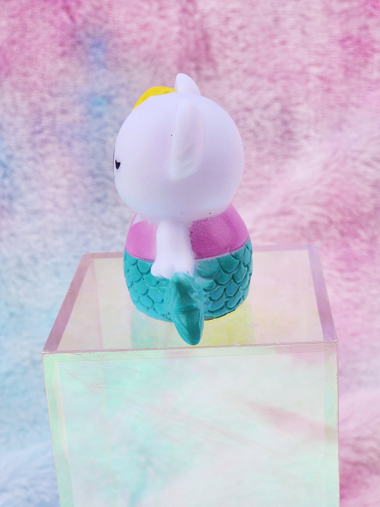 Mermaid Ocean Koala Animal Themed White Rubber Figure Rubber Animal Animals Rubber Duck Ducks - White Yellow Blue Pink - Individual