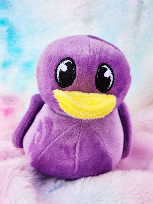 Large Purple Rubber Duck Plush | Cute Novelty Gift | Duck Lover | Gift for Friend | Office Desk Toy | Bright Colors | Plushy | Individual