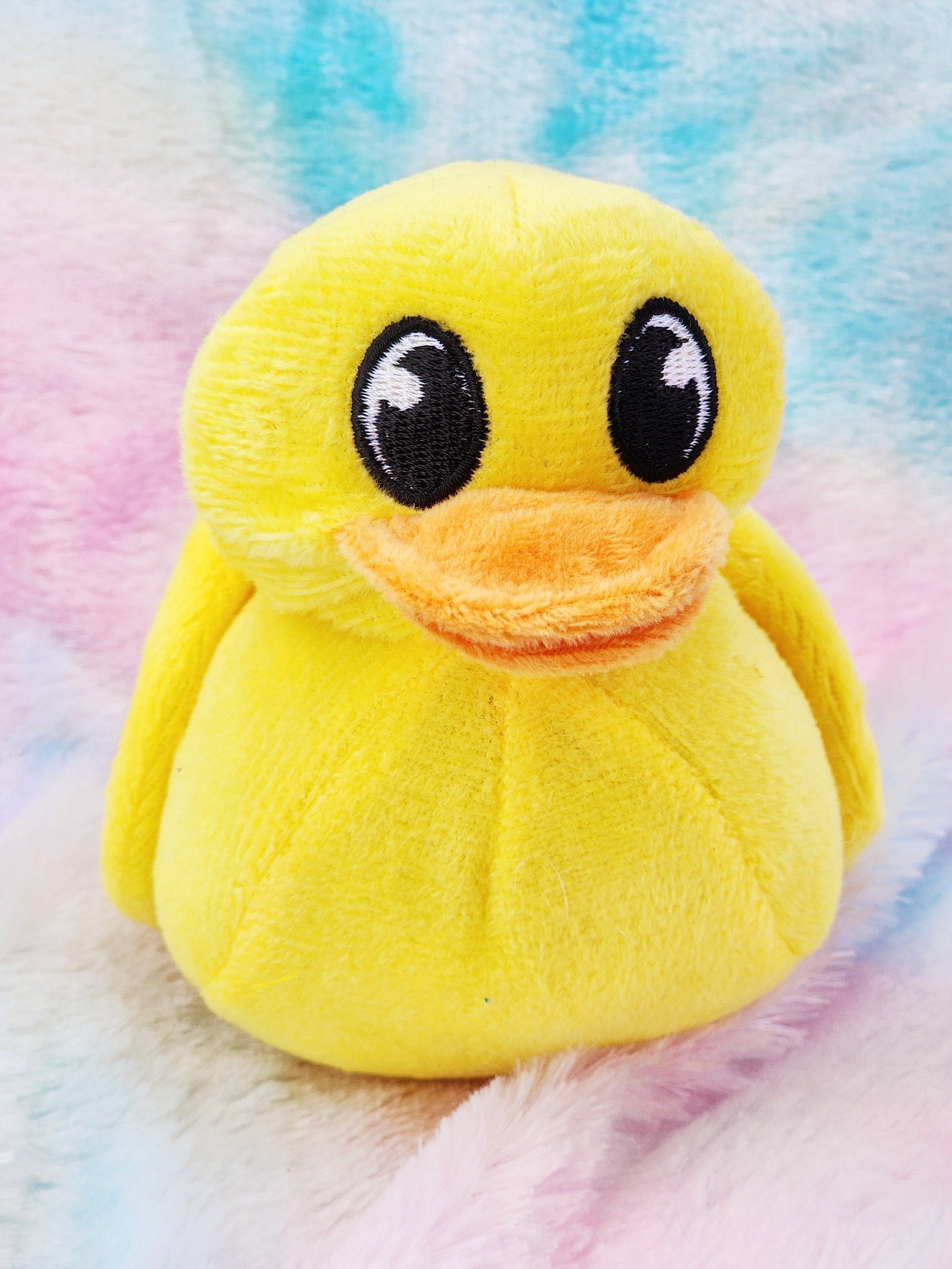 Large Yellow Rubber Duck Plush | Cute Novelty Gift | Duck Lover | Gift for Friend | Office Desk Toy | Bright Colors | Plushy | Individual