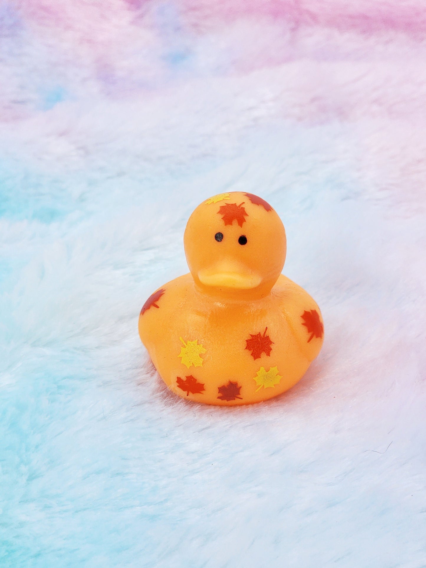 Mini Fall Rubber Ducks | Gift for Friend | Fall Lover | Fall Leaves | Cute Novelty Gift | Office Desk Toy | Individual | Pack of 3