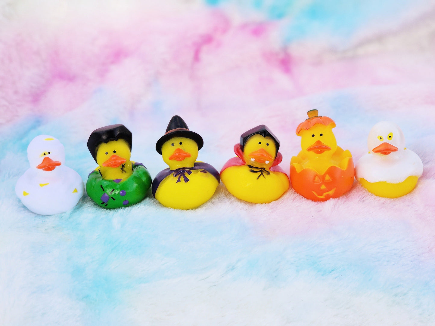 Halloween Costume Rubber Ducks | Gift for Friend | Halloween Lover | Cute Novelty Gift | Office Desk Toy | Individual | Pack of 6