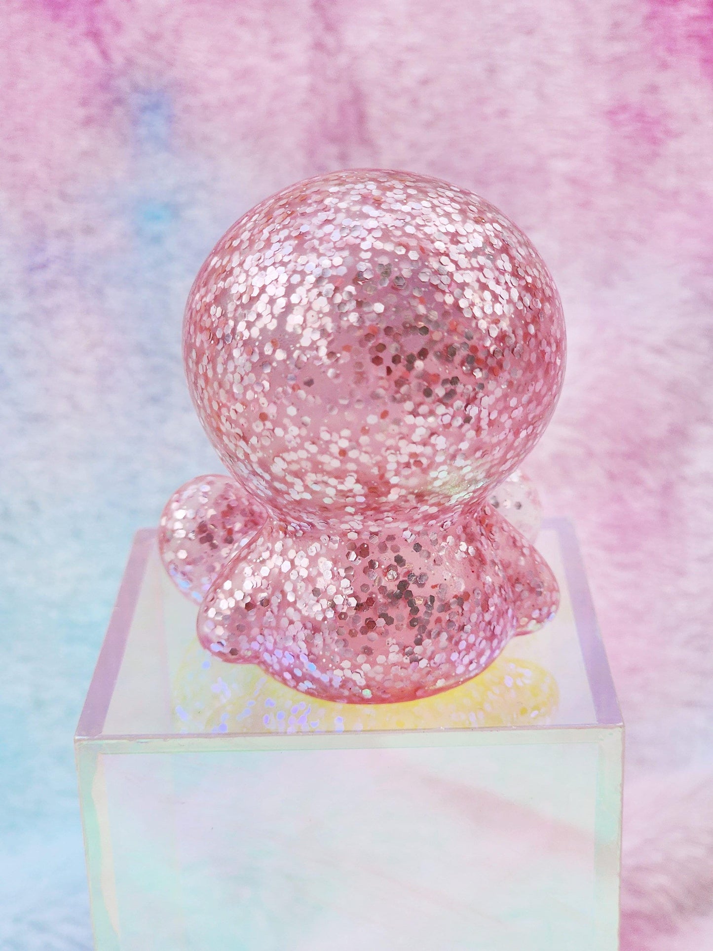 Pink glitter alien | cute novelty gifts | alien lover | office desk toy | extraterrestrial lover | gift for friend | individual