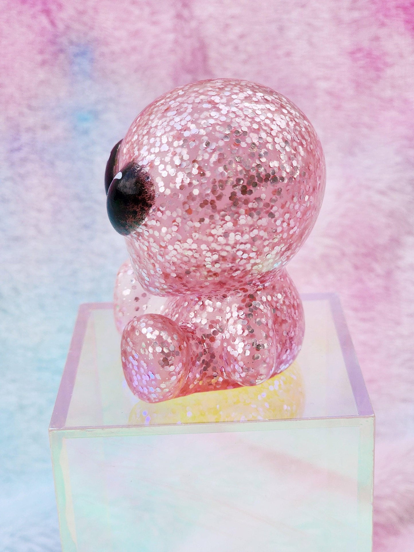 Pink glitter alien | cute novelty gifts | alien lover | office desk toy | extraterrestrial lover | gift for friend | individual