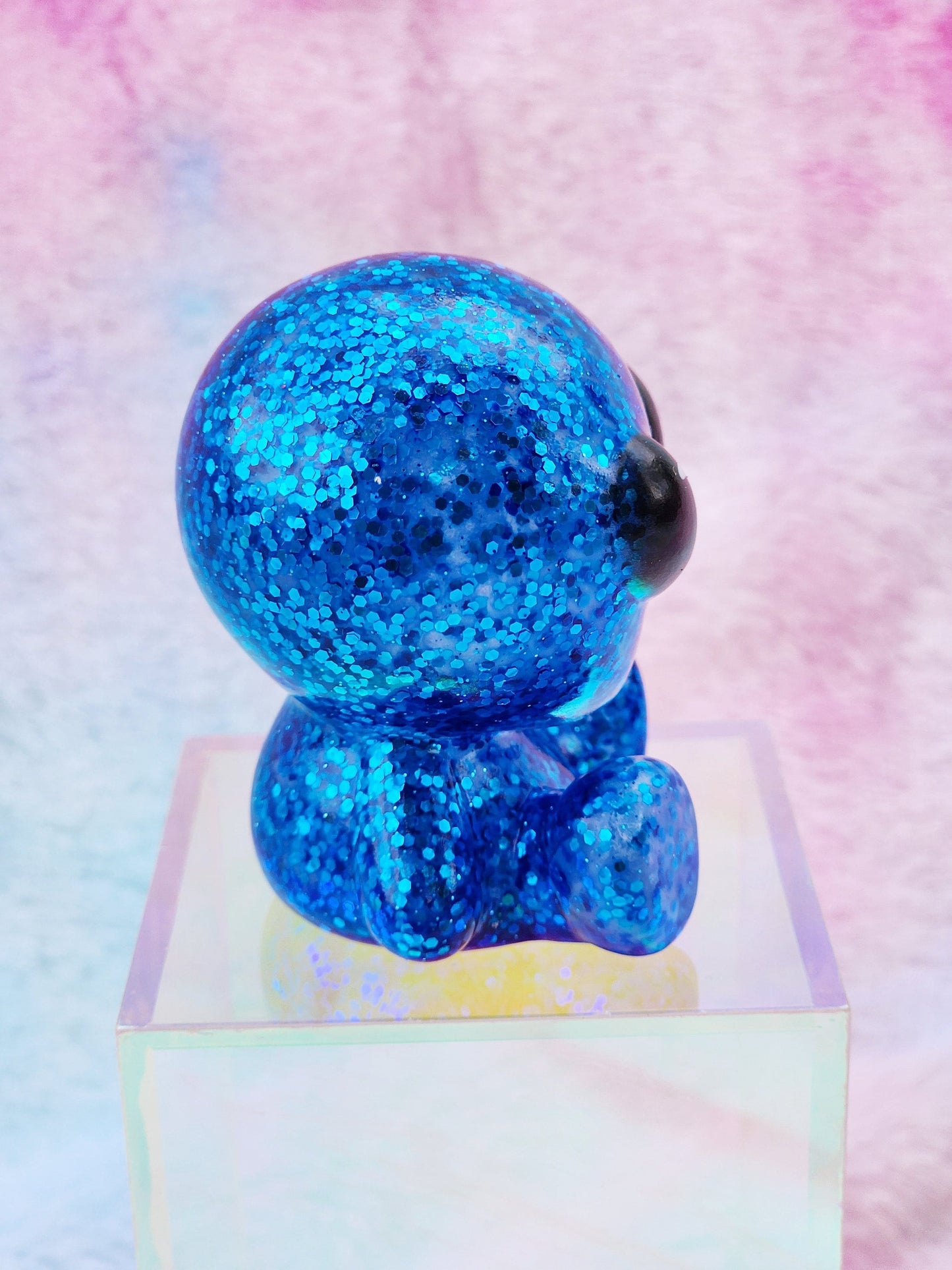 Blue Glitter Alien | Cute Novelty Gifts | Alien Lover | Office Desk Toy | Extraterrestrial Lover | Gift for Friend | Individual