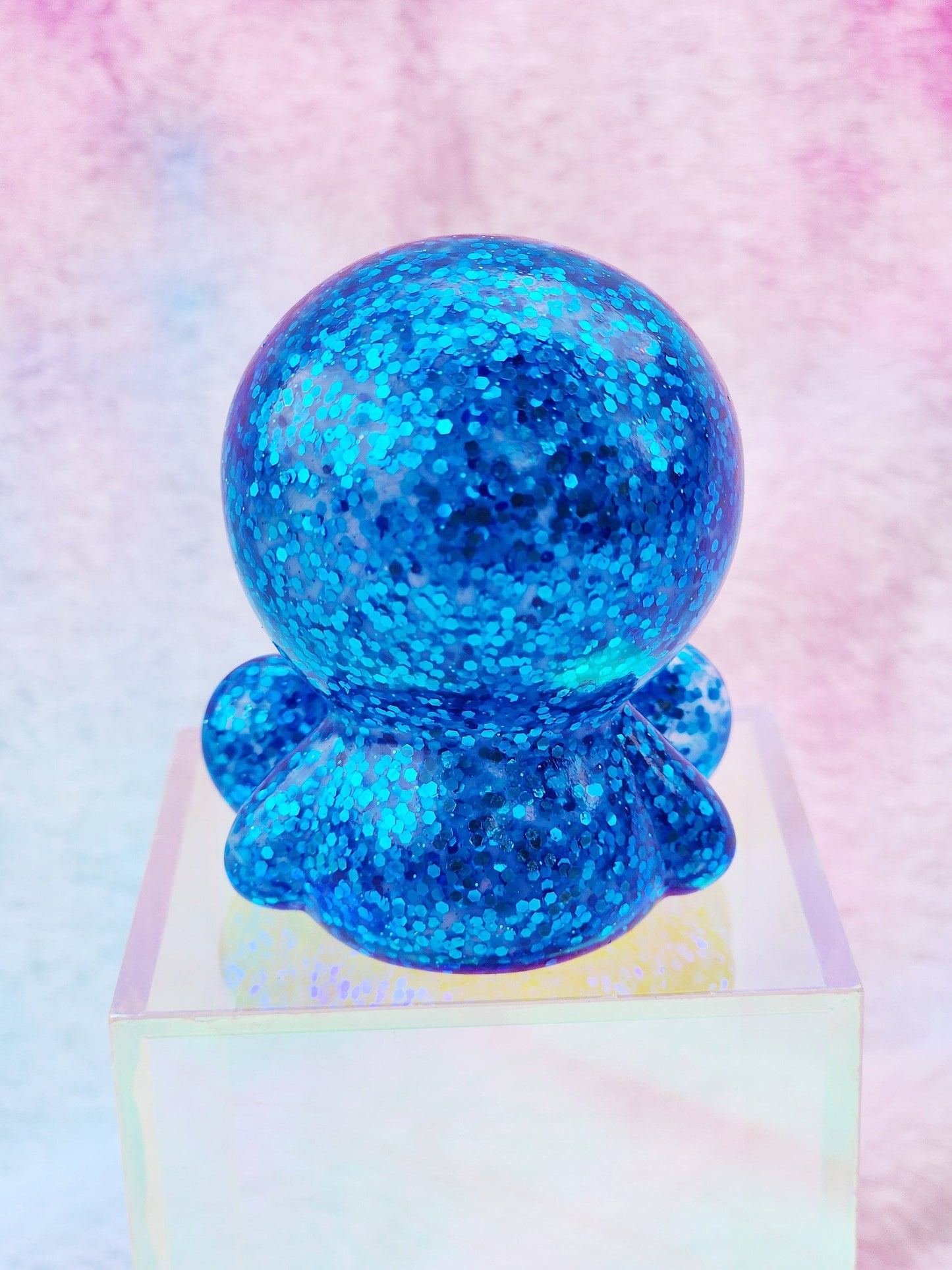 Blue Glitter Alien | Cute Novelty Gifts | Alien Lover | Office Desk Toy | Extraterrestrial Lover | Gift for Friend | Individual