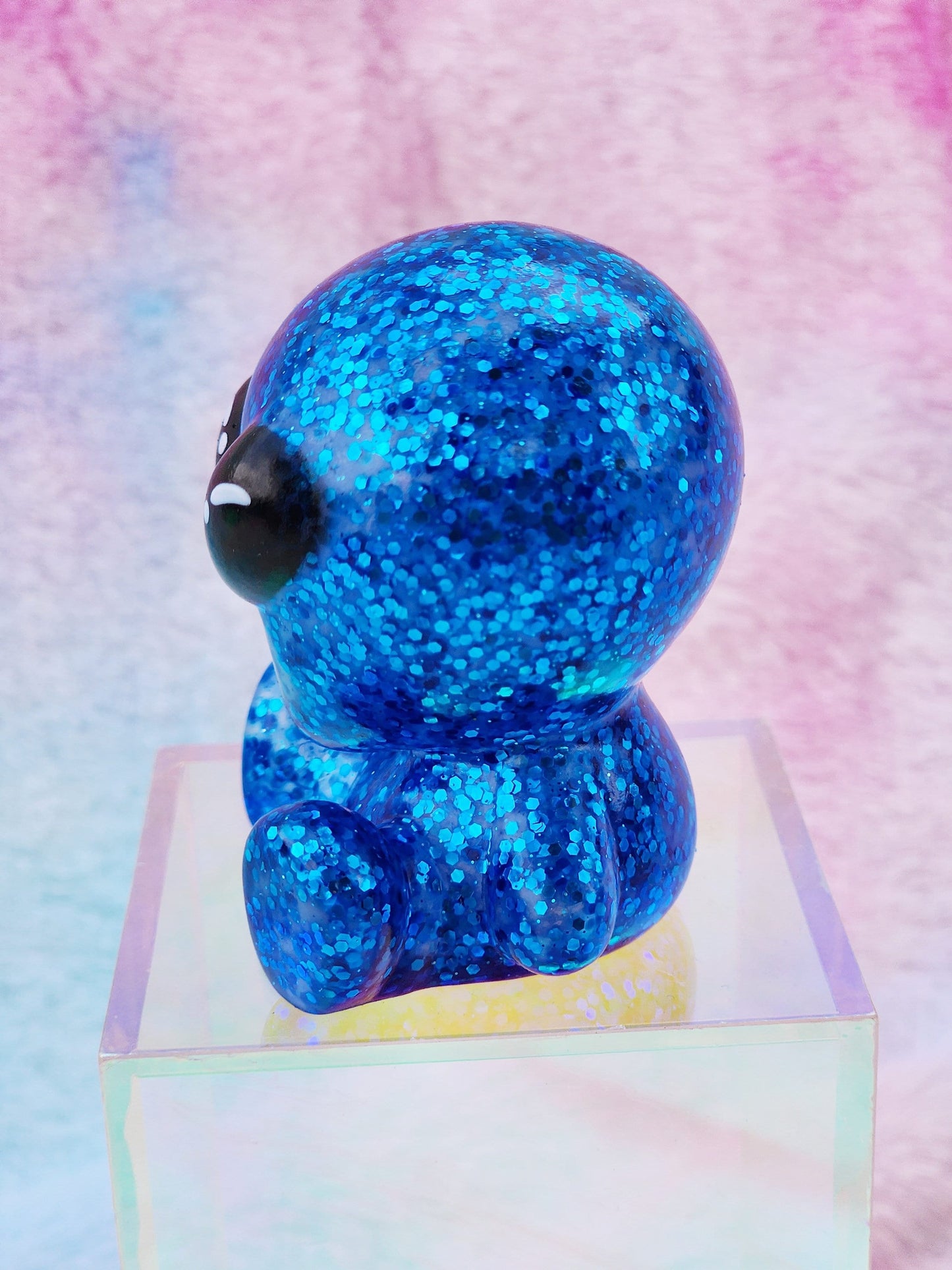 Blue Glitter Alien | Cute Novelty Gifts | Alien Lover | Office Desk Toy | Extraterrestrial Lover | Gift for Friend | Individual