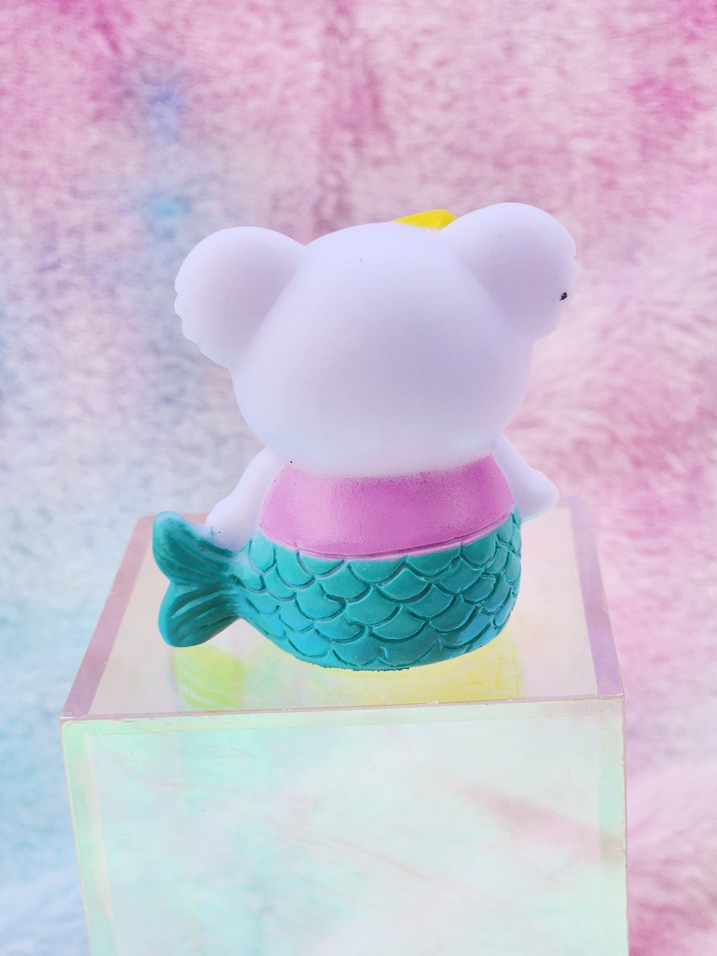 Mermaid Ocean Koala Animal Themed White Rubber Figure Rubber Animal Animals Rubber Duck Ducks - White Yellow Blue Pink - Individual