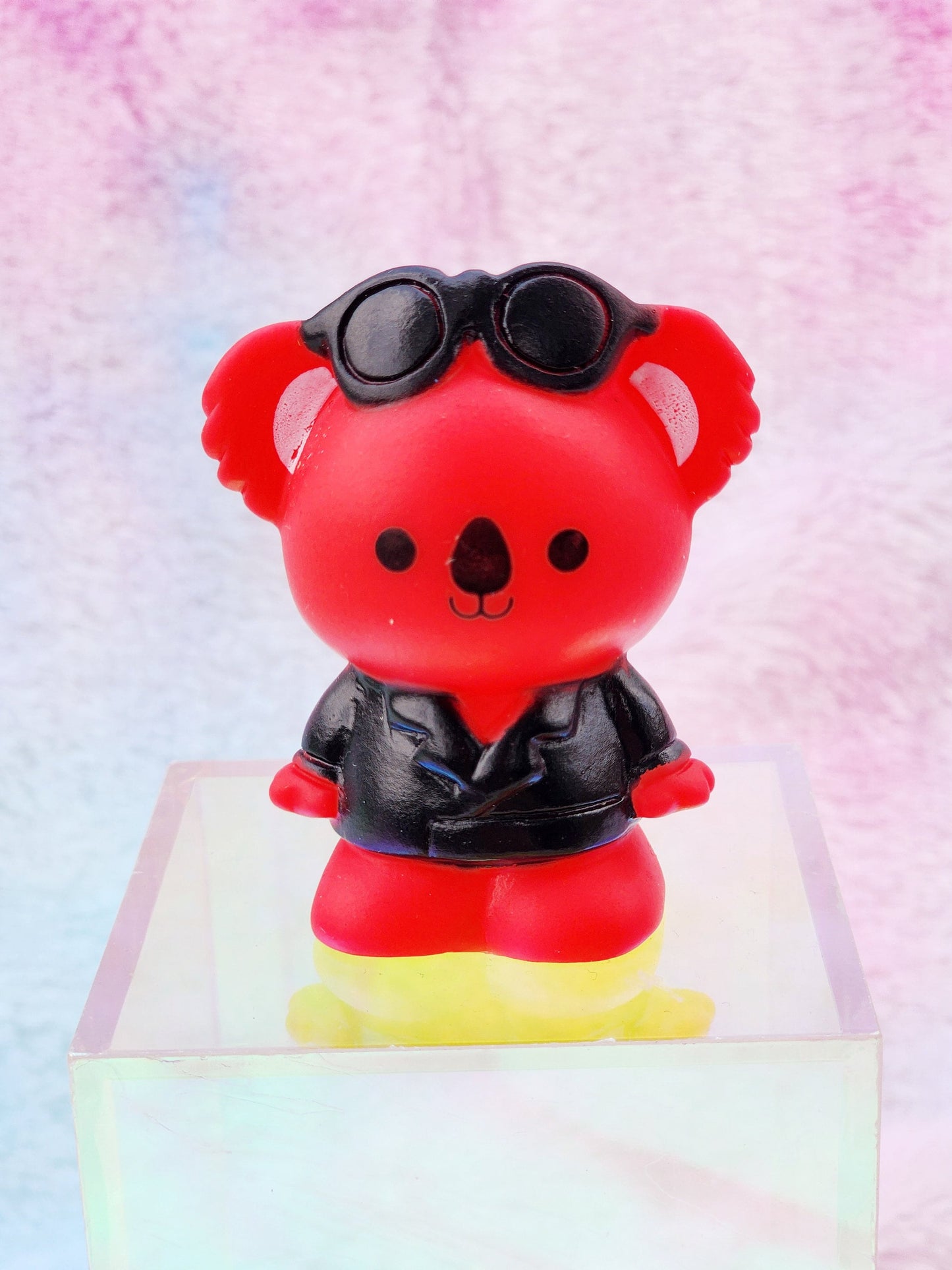 Cool Sunglasses Koala Animal Themed Red Rubber Figure Rubber Animal Animals Rubber Duck Ducks - Red Black - Individual