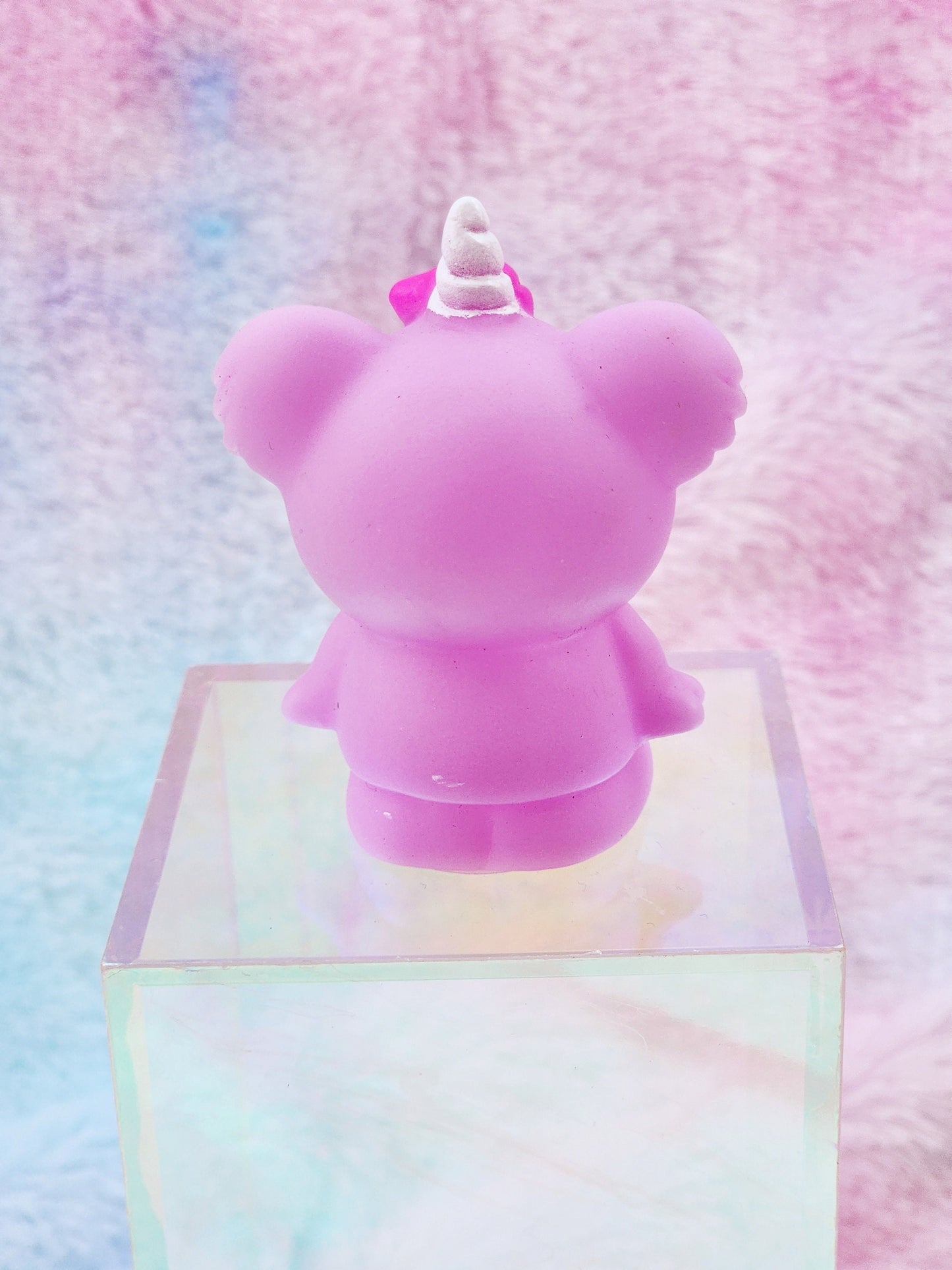 Unicorn Mythical Koala Animal Themed Pink Rubber Figure Rubber Animal Animals Rubber Duck Ducks - Pink White Light Pink - Individual