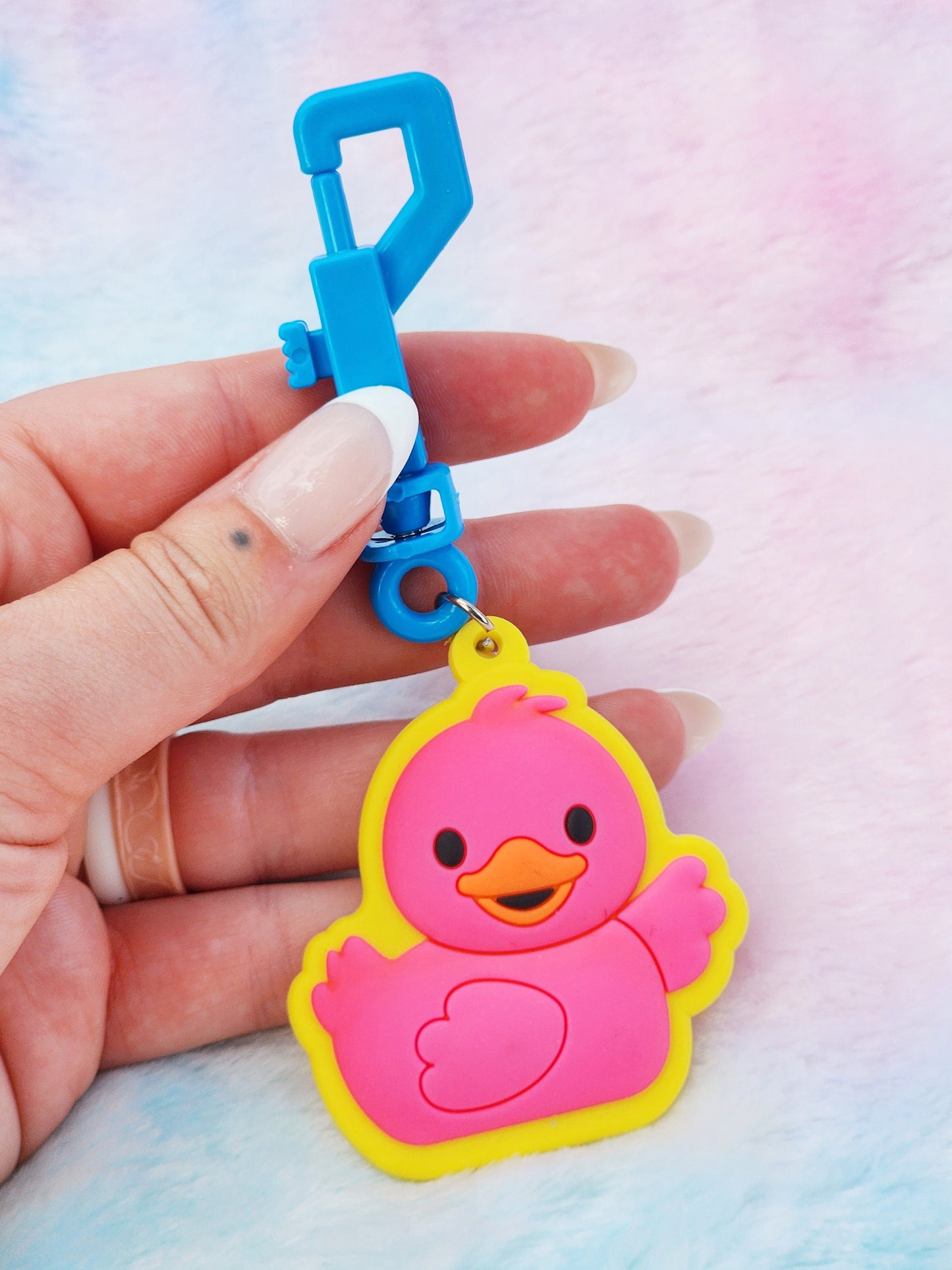 Rubber Duck Backpack Clip | Cute Novelty Gift | Gift for Friend | Funny Accessories | Funny Backpack Clip | Bright Colors | One | Pack of 3