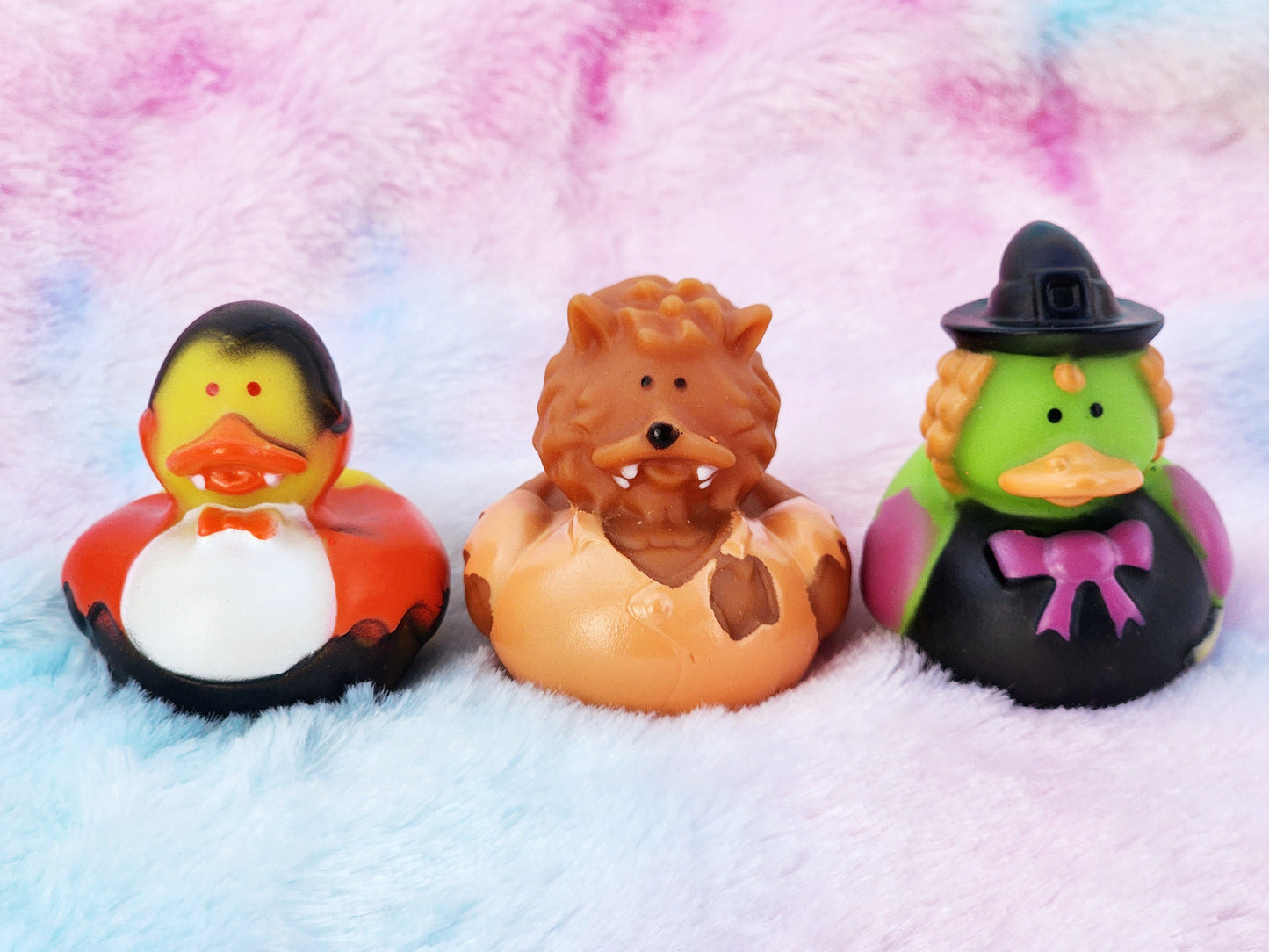 Halloween Monster Rubber Ducks | Gift for Friend | Halloween Lover | Cute Novelty Gift | Office Desk Toy | Individual | Pack of 3