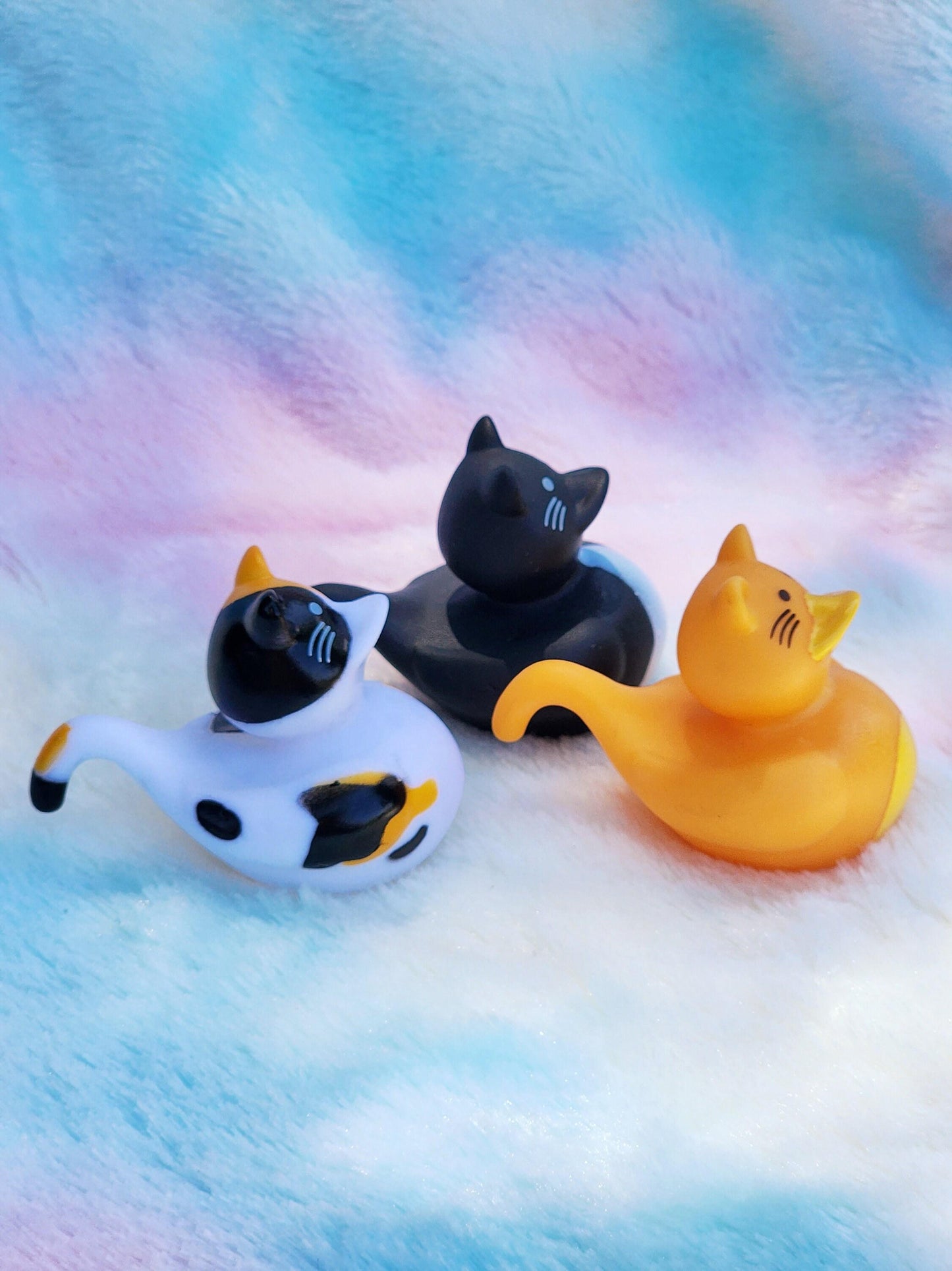 Cat rubber ducks | cute novelty gifts | cat lover | office desk toy | animal gifts | gift for friend | individual