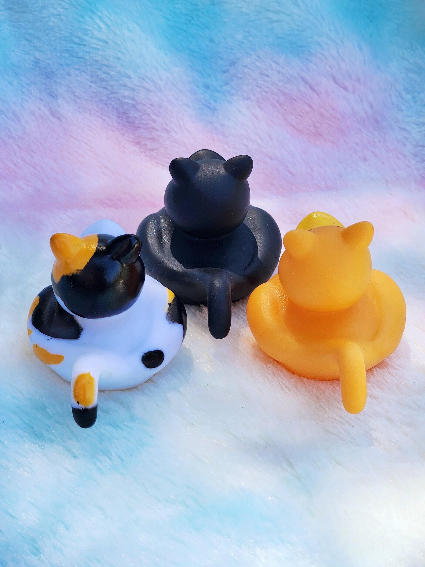 Cat rubber ducks | cute novelty gifts | cat lover | office desk toy | animal gifts | gift for friend | individual