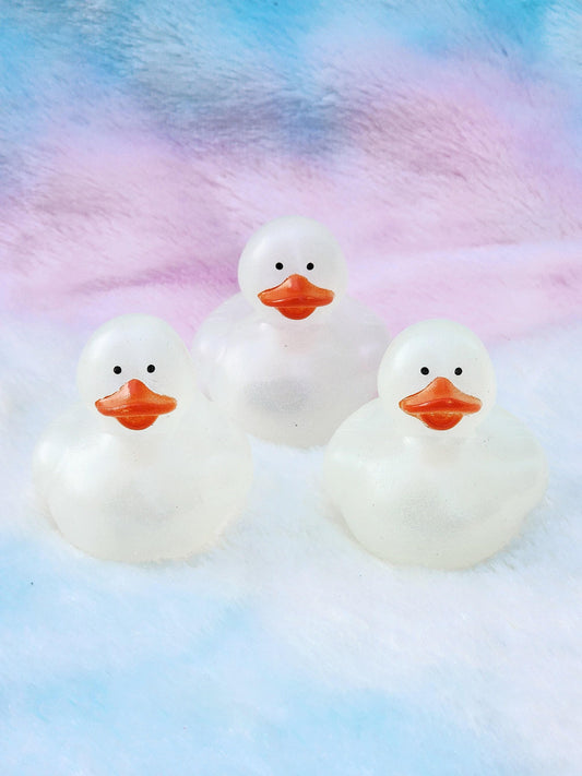 Glow in the dark themed rubber duck ducks - individuals or pack of 3